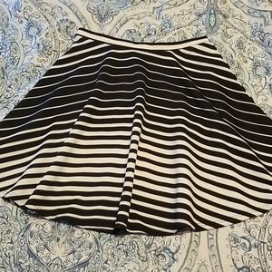 Black and white stripped circle skirt *HOST PICK*